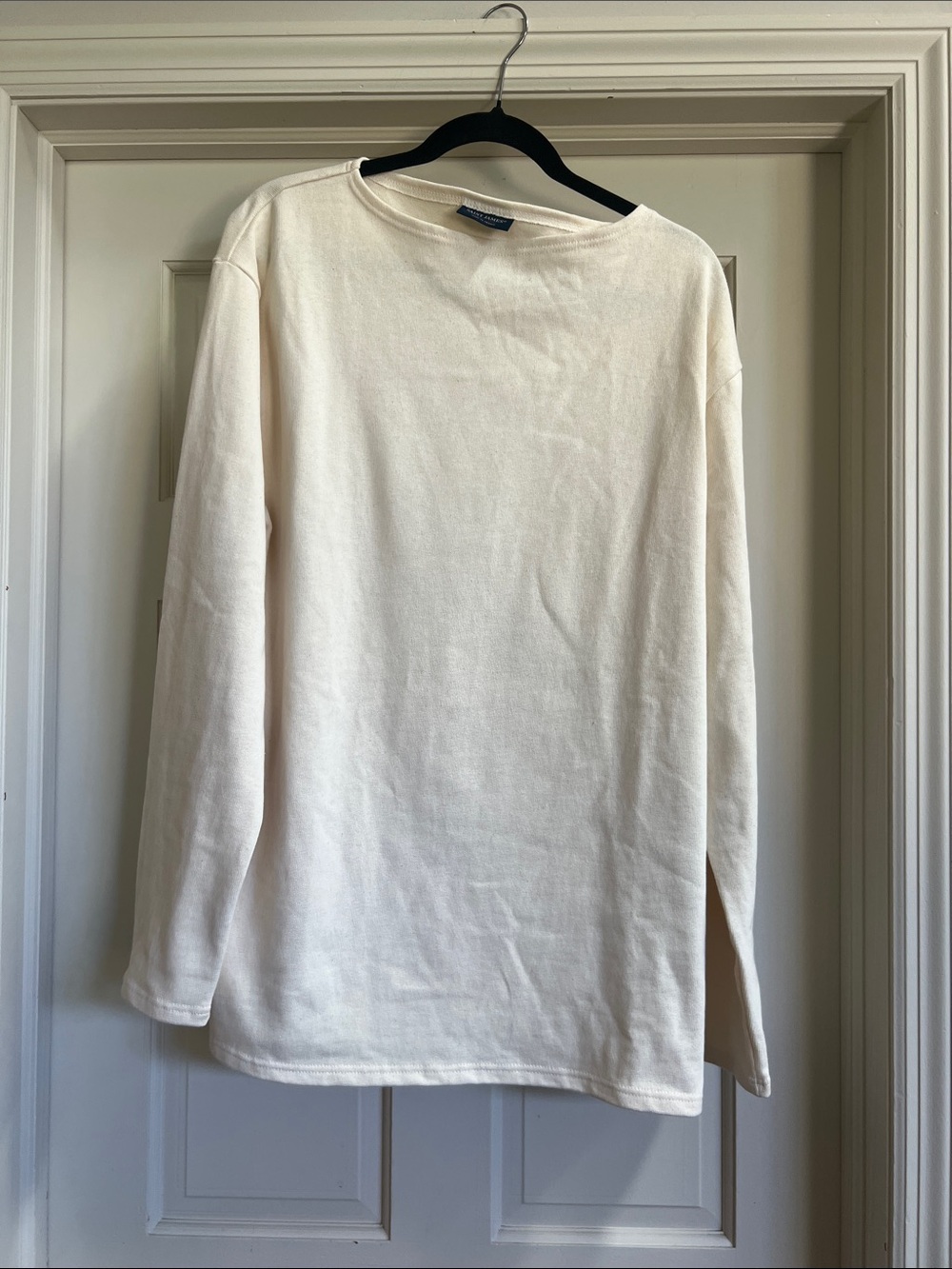 Saint James Off-White Long Sleeve Crewneck Sweatshirt